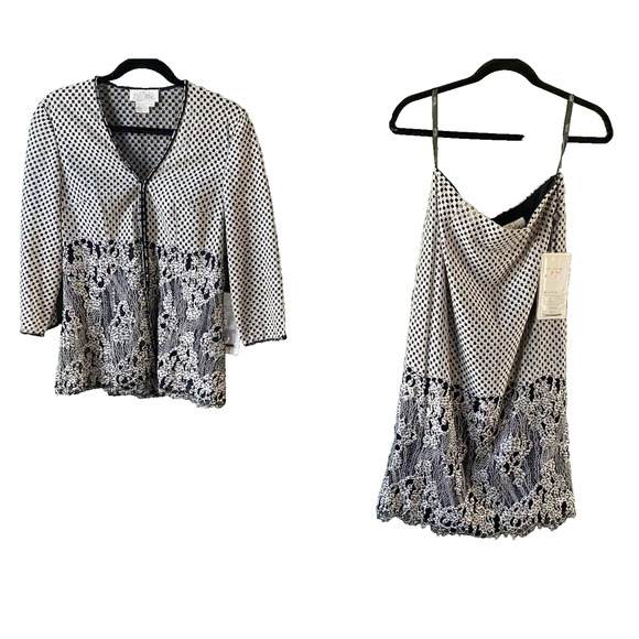 Bob Mackie Boutique Womens Medium NEW VINTAGE Skirt Blouse Formal Party Wedding - Picture 16 of 16